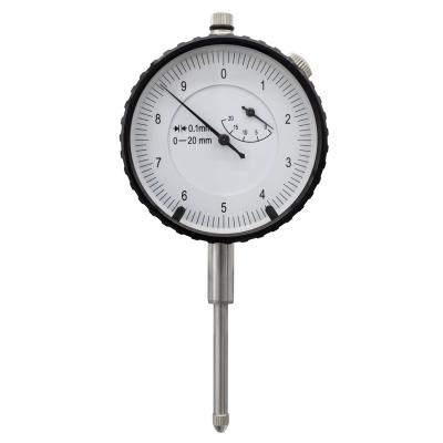 Mätur 0-20 x 0,1 mm med justerbara toleransmärken och platt baksida + baksida med öga